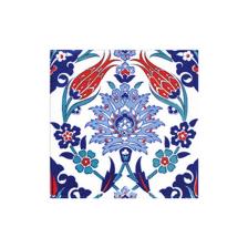 Armada Çini 20X20 Cm Ac 4 İznik Lale Desen Kütahya Çini Karo