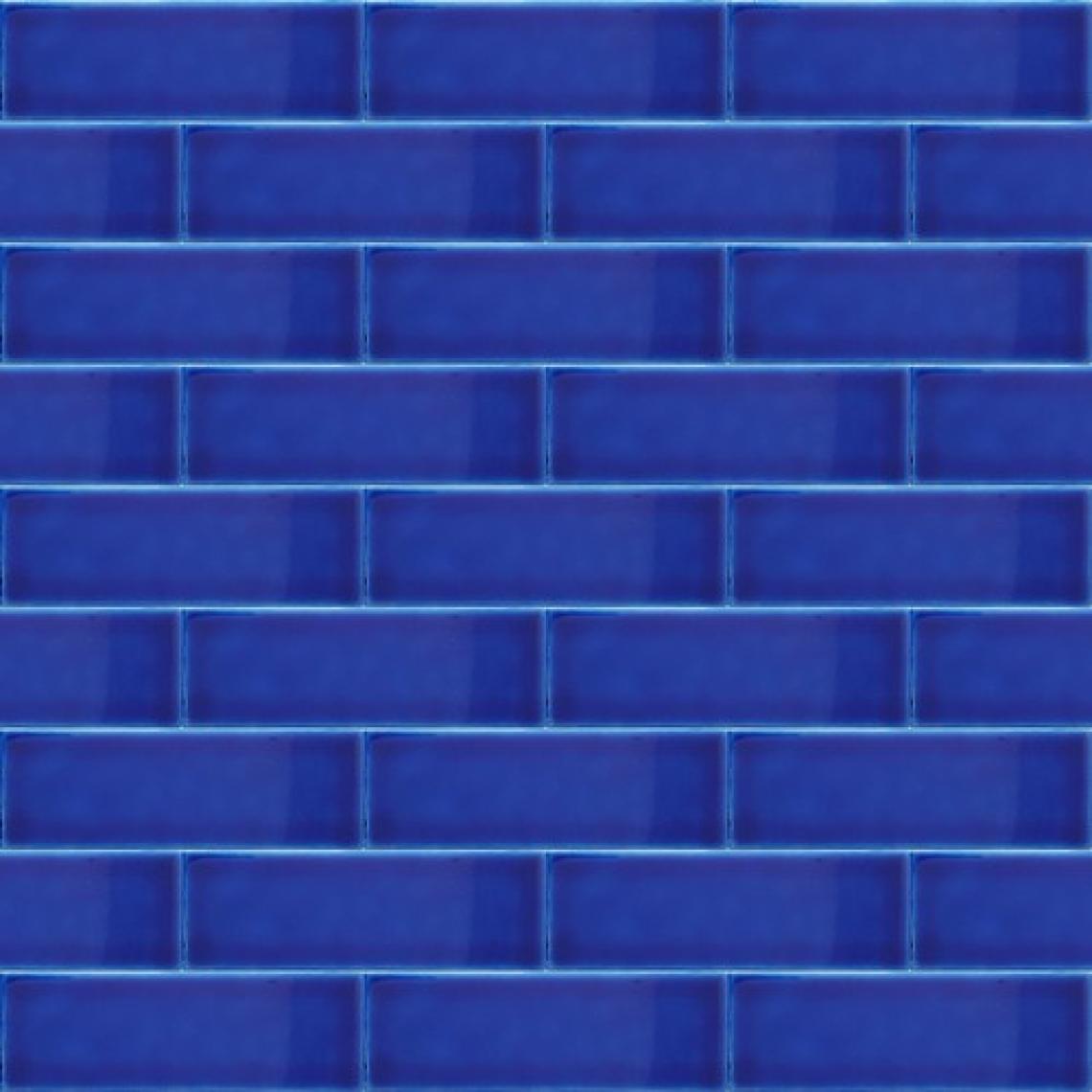 Armada Çini 7x21 Cm Düz Kobalt  Çini Seramik
