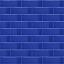 Armada Çini 7x21 Cm Düz Kobalt  Çini Seramik