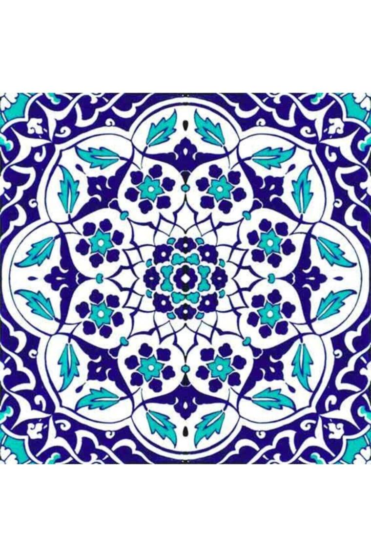 Armada Çini 20x20 Cm Ac 92 Osmanlı Mavi Beyaz Kütahya Çini Karo