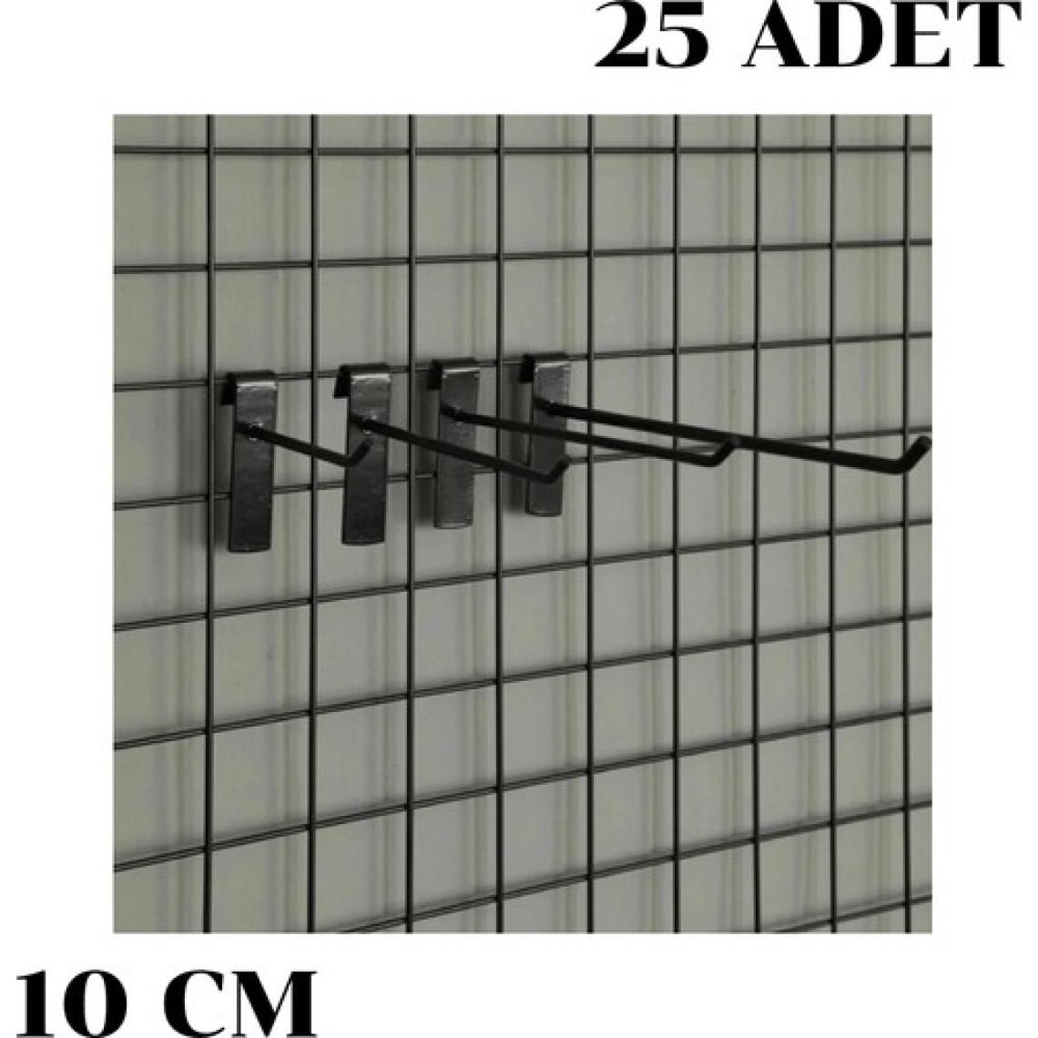 İstanbul Manken Tel Pano Kancası Raf Askısı 25 Adet 10 cm