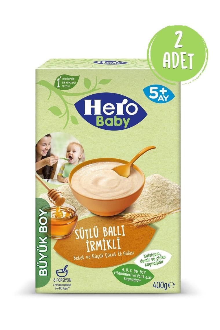 Sütlü Ballı Irmikli  Kaşık Maması 400 Gr 2'Li
