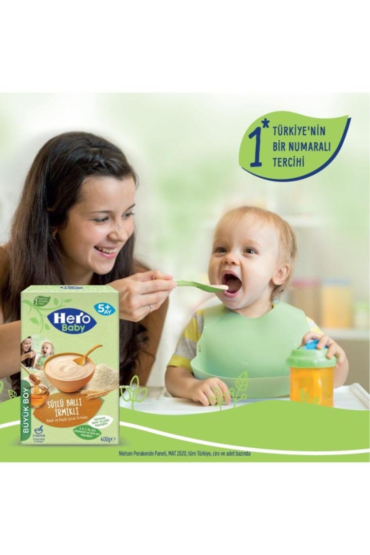 Sütlü Ballı Irmikli  Kaşık Maması 400 Gr 2'Li