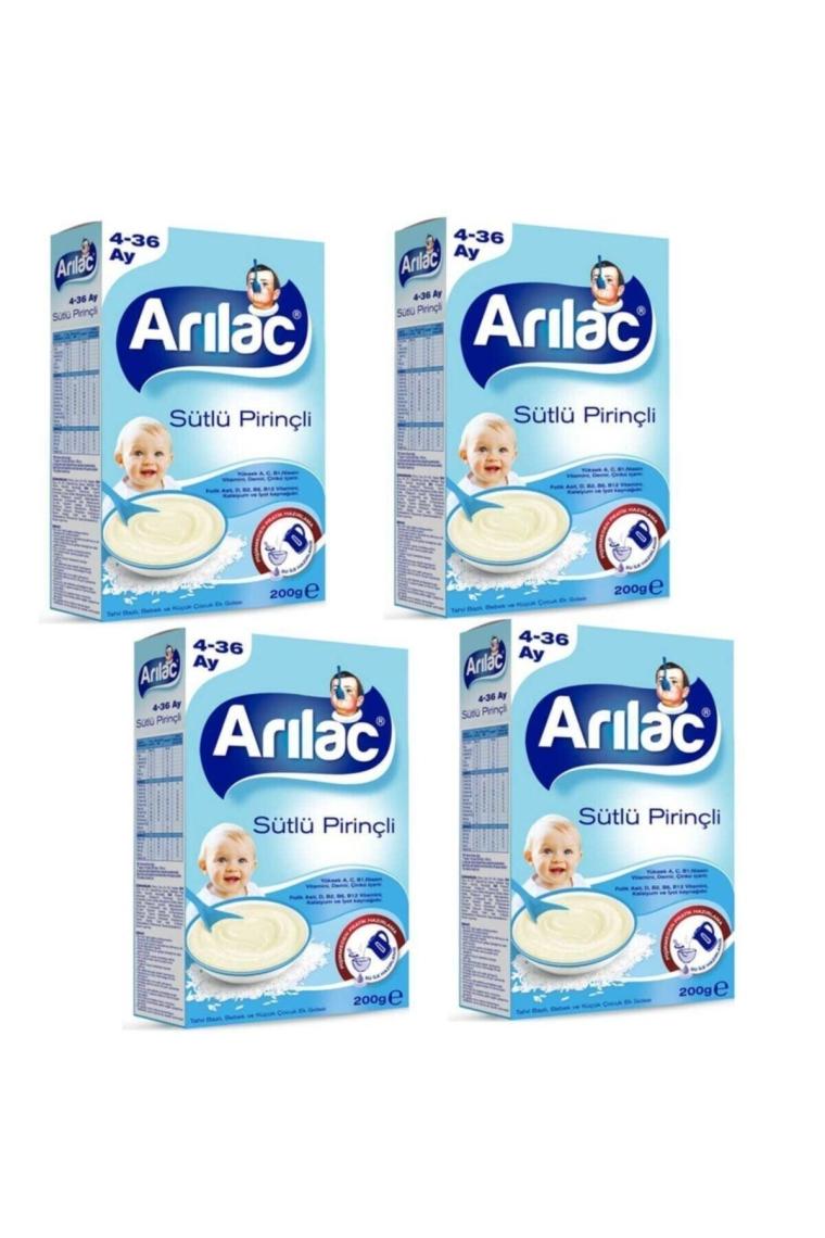 Sütlü Pirinçli Kaşık Maması 200 gr X 4 Adet