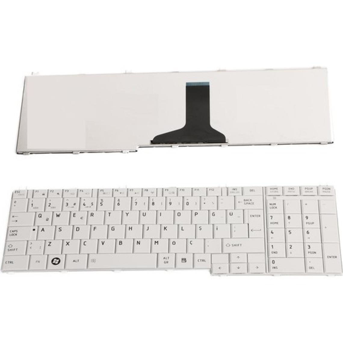 Toshiba Satellite C660, C660-1C3 Notebook Klavyesi Türkçe - Beyaz