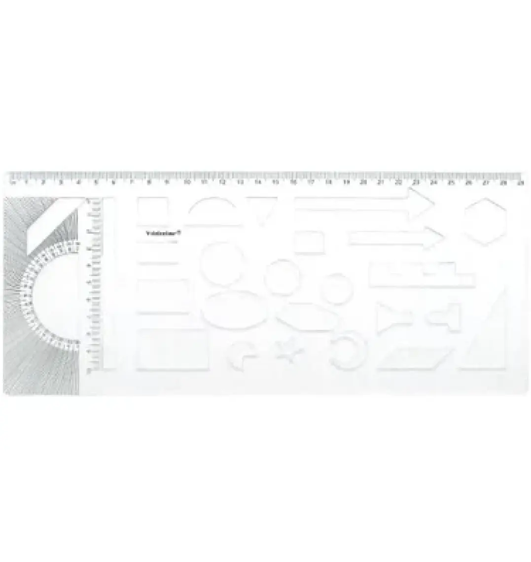 Yıldızlar 30 Cm. Ölçekli Şablon Cetvel Kod.007