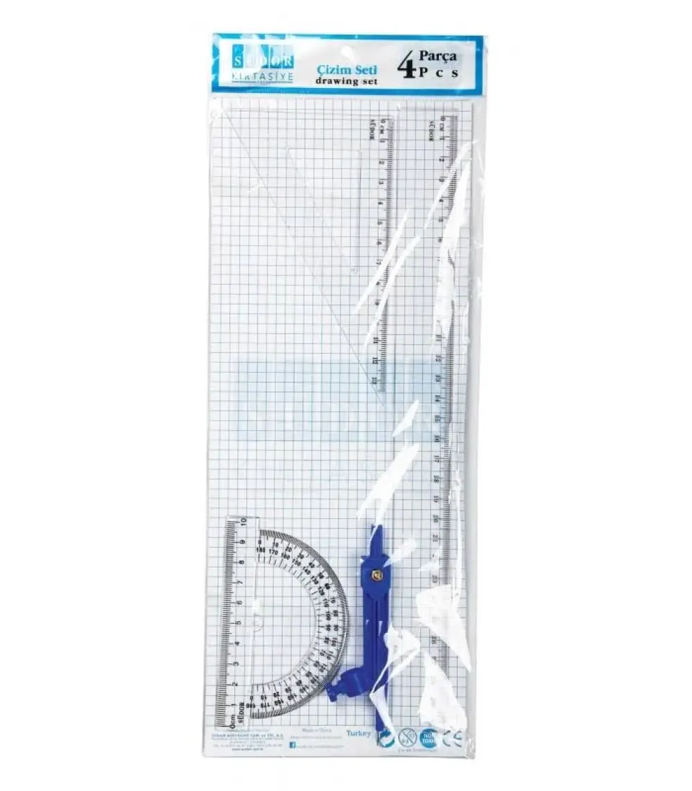 Südor Çizim Seti Drawing Set - Cetvel Takımı - Sp07