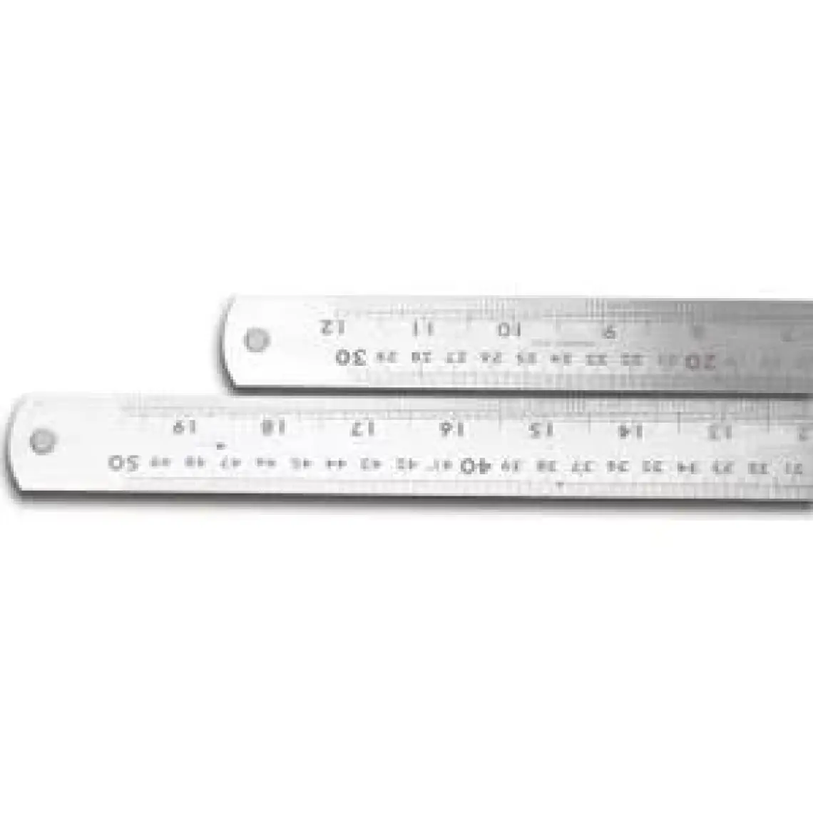 Kraf 50 cm Gümüş Renkli Paslanmaz Çelik Cetvel - Düz ve Santimetre Ölçüm Özelliği ile Dayanıklı
