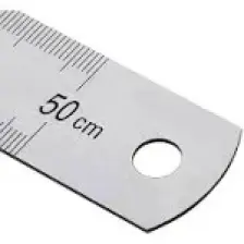 Kraf 50 cm Gümüş Renkli Paslanmaz Çelik Cetvel - Düz ve Santimetre Ölçüm Özelliği ile Dayanıklı