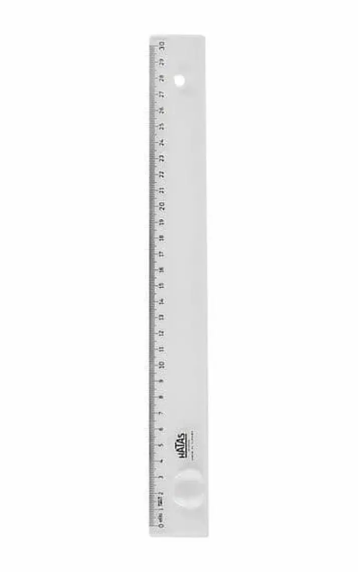 Hatas Cetvel Geniş Plastik Mercekli 30 Cm 00161