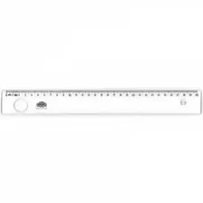 Hatas Cetvel Geniş Plastik Mercekli 30 Cm 00161