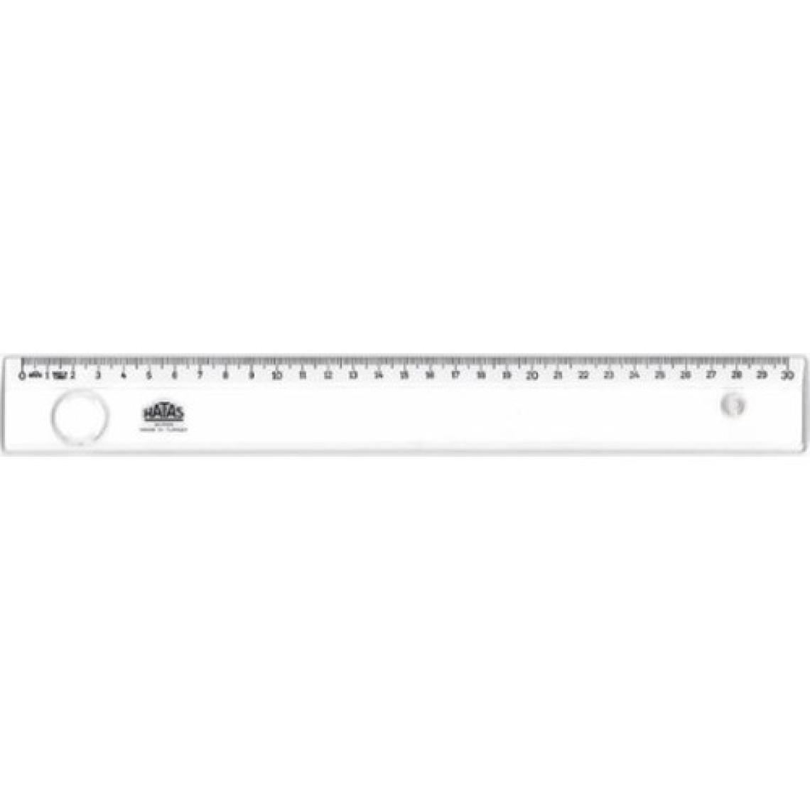 Hatas Cetvel Geniş Plastik Mercekli 30 Cm 00161
