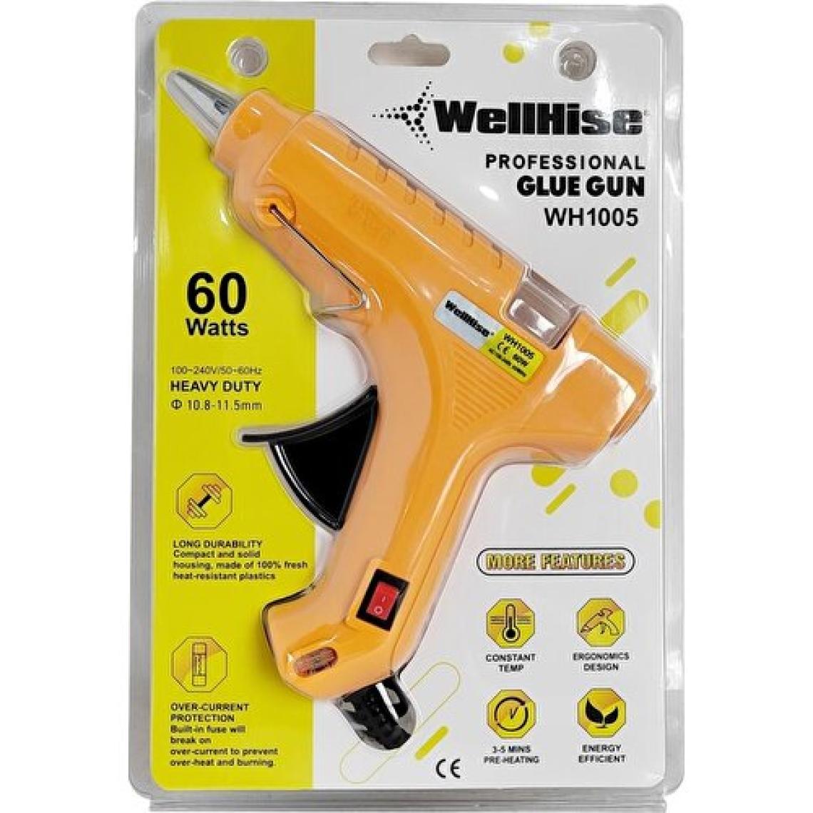 Wellhise WH1005 60W Sıcak Mum Silikon Tabancası Glue Gun