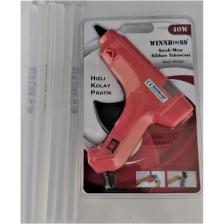 Winboss Winboss sıcak Slikon Tabancası 40 Watt+10 Adet Silikon Çubuk