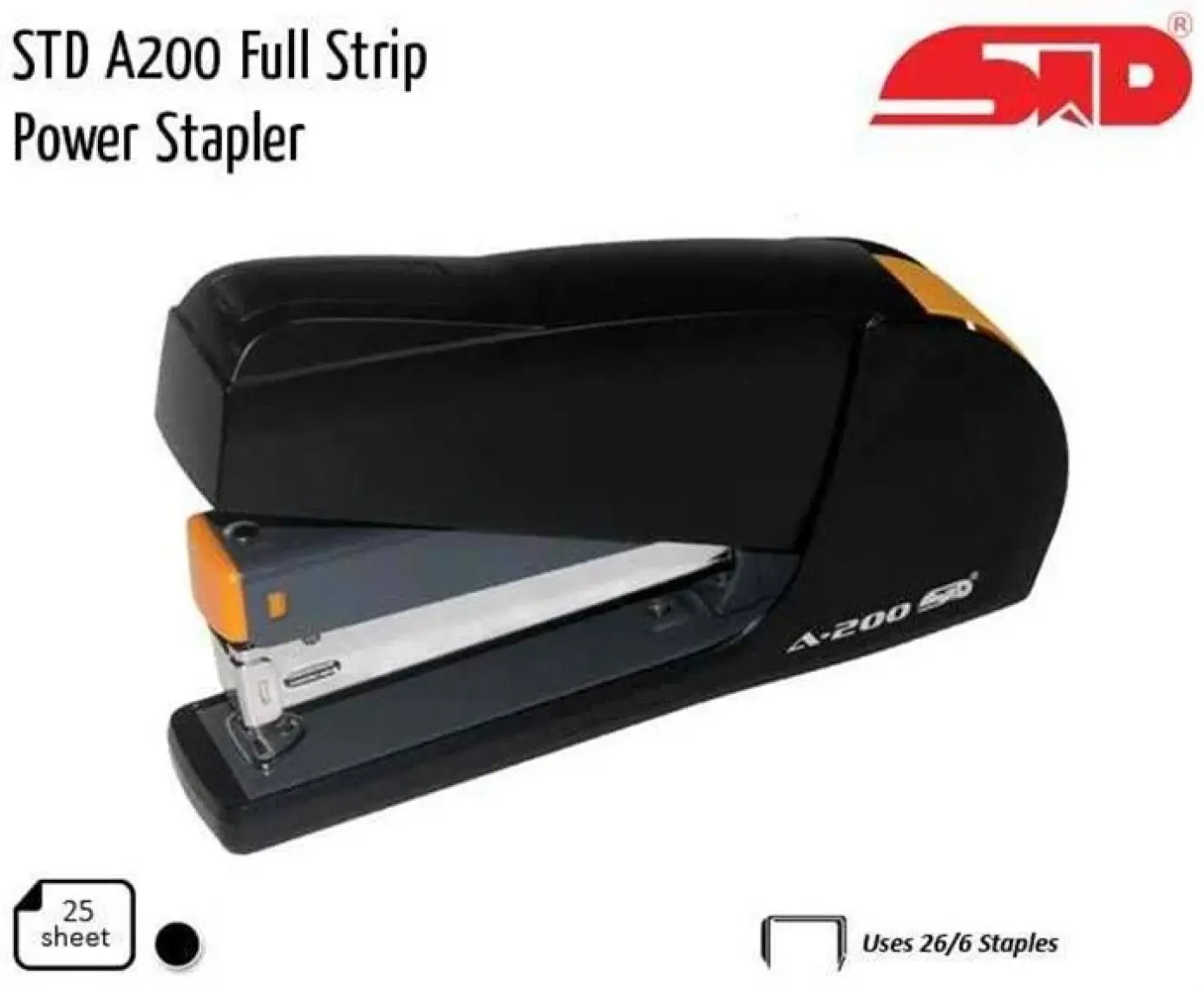 Std Güç Tasarruflu Zımba Mak.Tam Boy 24/6 A-200