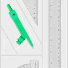 00812 Pergelli Ekonomik Çizim Seti 30 Cm Cetvelli