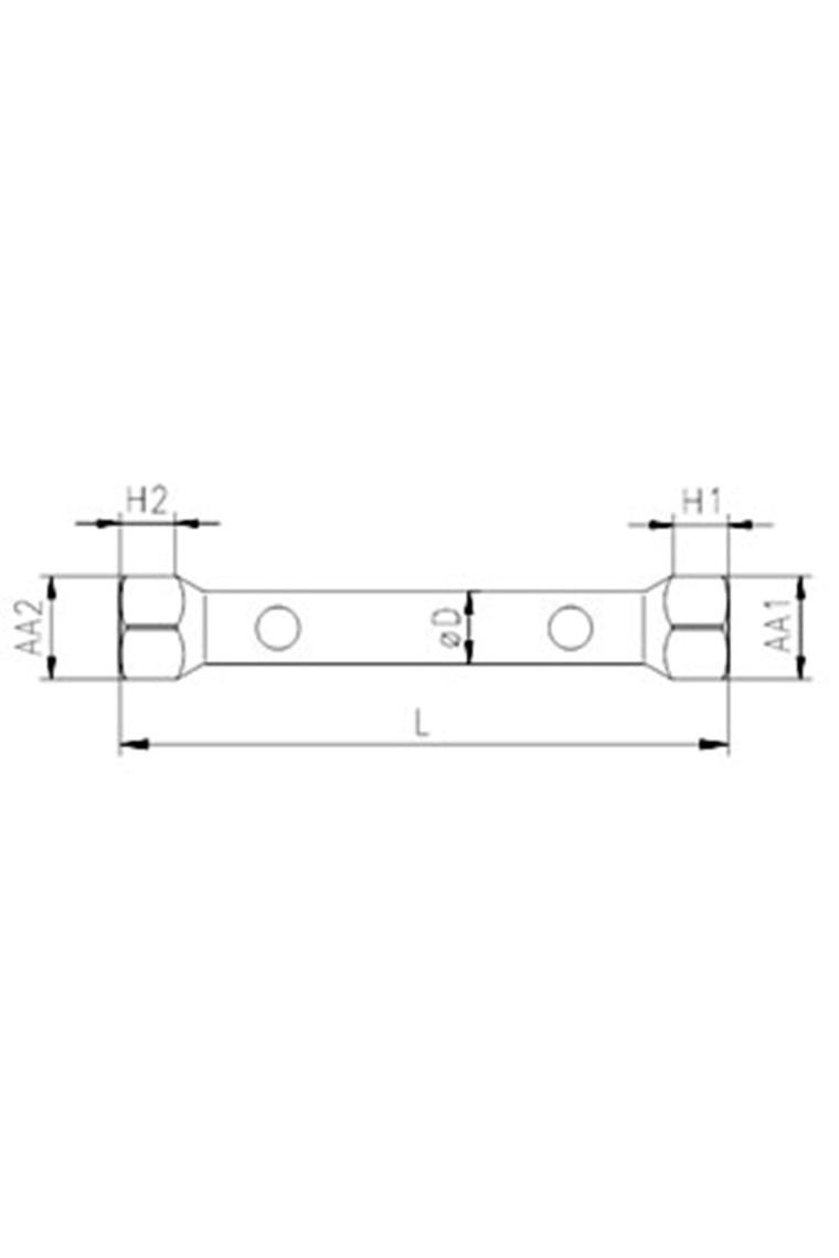12x13 Mm Kovan Anahtar Iki Ağız