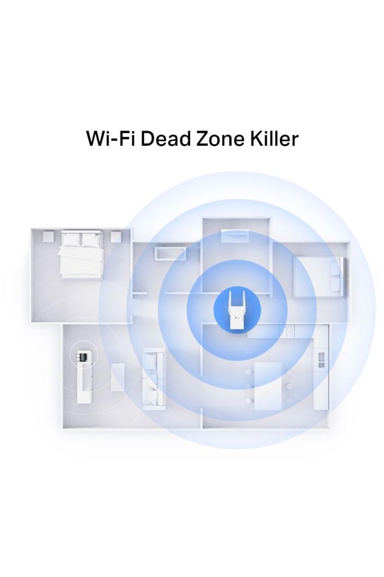 RE705X, AX3000 Mbps OneMesh Wi-Fi 6 Menzil Genişletici, Geniş Bant/Wi-Fi Genişletici, 1 Gigabit B
