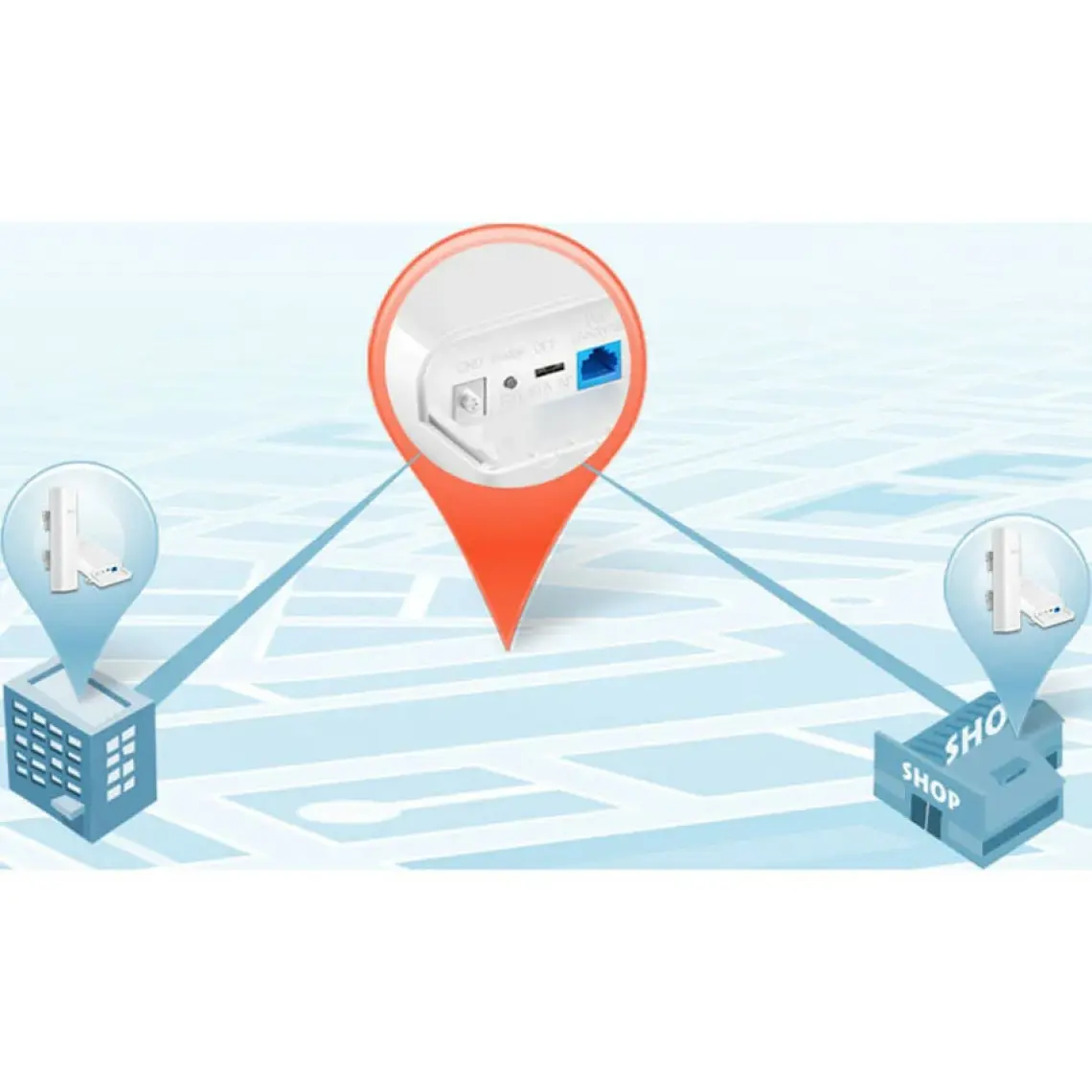 Tenda O6 1Port Gigabit WiFi-N 300Mbps Outdoor Access Point