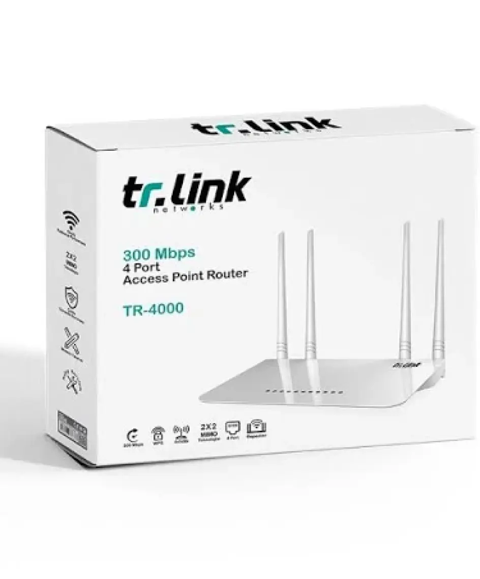 Tr-Link TR-4000 300 Mbps 4 Port 4 Antenli Access Point Router