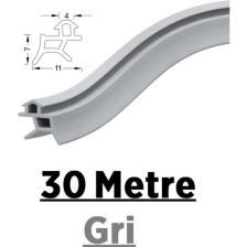 Contacall Pen Markalarının Kapı Pencere Contası Pvc Fitili 30 Metre Gri Tüm Standart Pvc Pimapen, Fıratpen, Egepen, Winsa Gibi Markalara Uygun
