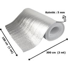 Eryatex 3 mt Kalorifer Radyatör Arkalığı Isı Yalıtımı İzalasyon Levhası Petek Arkası Alüminyum Folyo 3 mt x 1 Mt