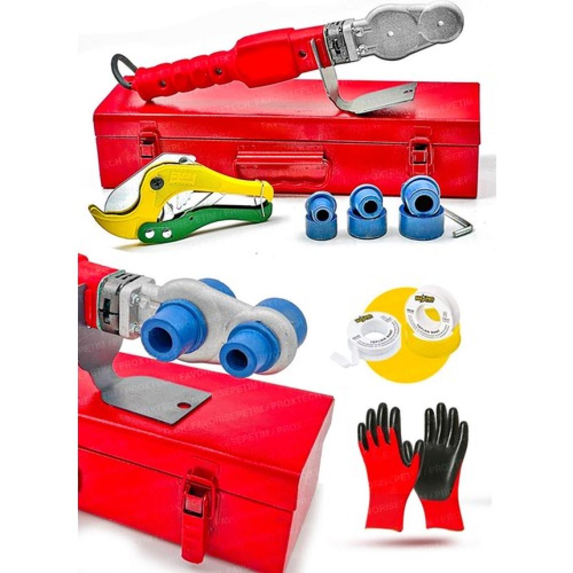 Proxtech  Profesyonel  Prox Boru Kaynak Mini Makina Seti Plastik Boru Kaynak Makinesi  Paket Set