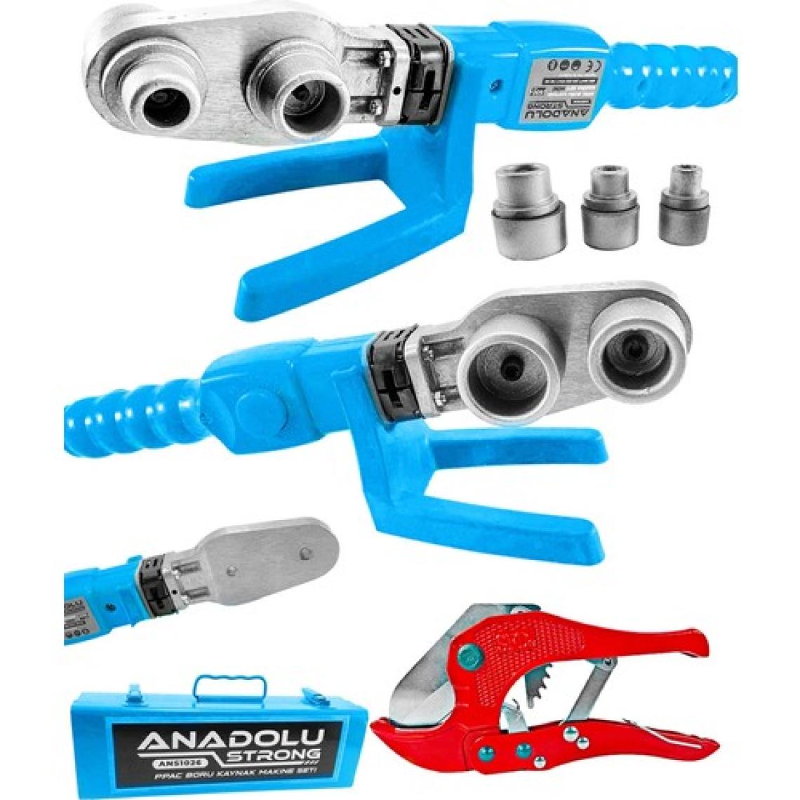 Anadolu Strong Anadolustrong ANS1026 Pprc 600 Watt  Boru Kaynak Mini Makina Seti  Plastik Boru Kaynak Makinesi