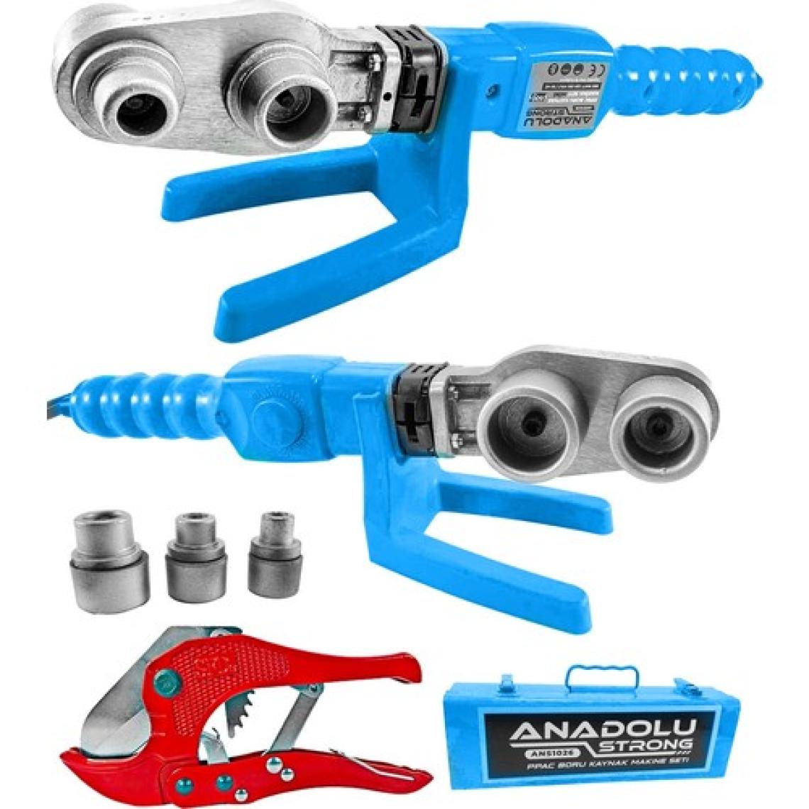 Anadolu Strong Anadolustrong ANS1026 Pprc 600 Watt  Boru Kaynak Mini Makina Seti  Plastik Boru Kaynak Makinesi