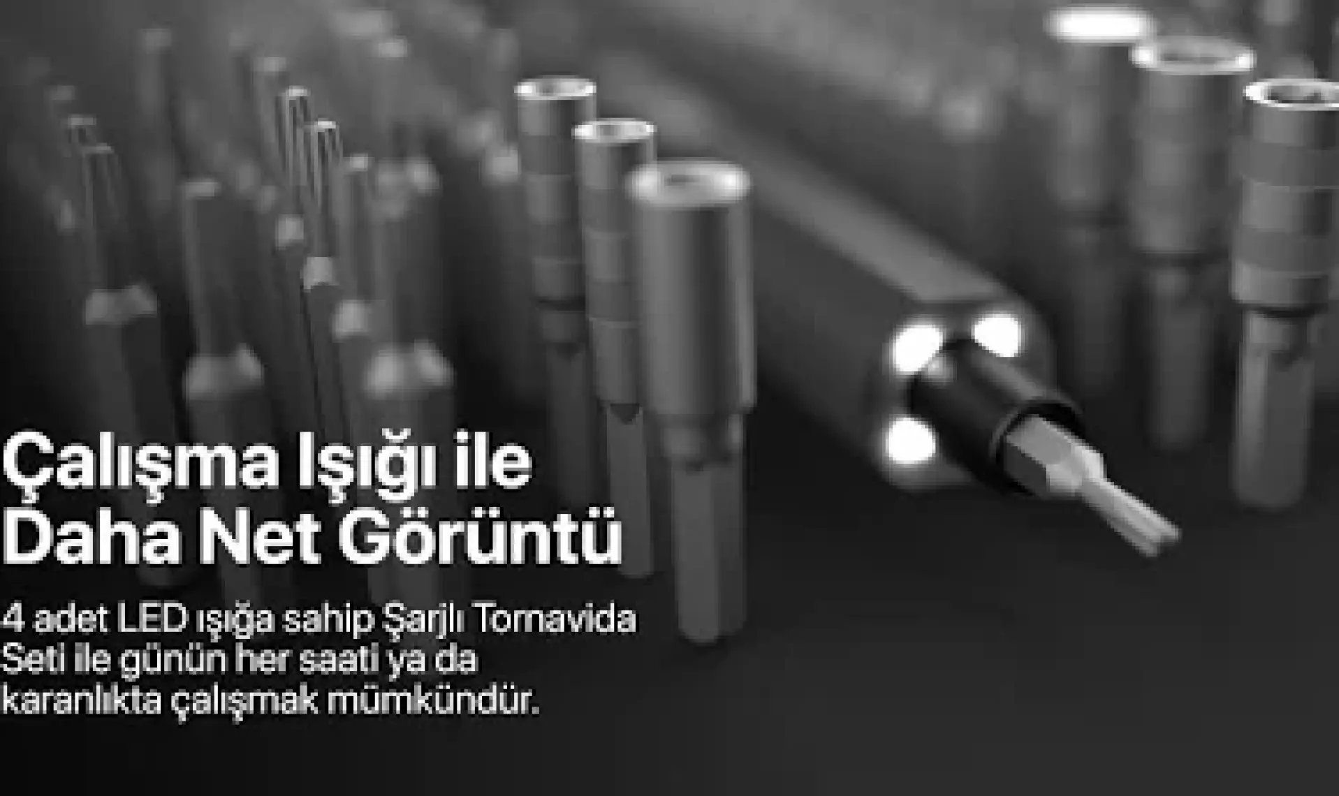 Xenon Smart Şarjlı LED Işıklı Hassas Tork Ayarlı Taşınabilir Tornavida Seti (153 Parça) X6833