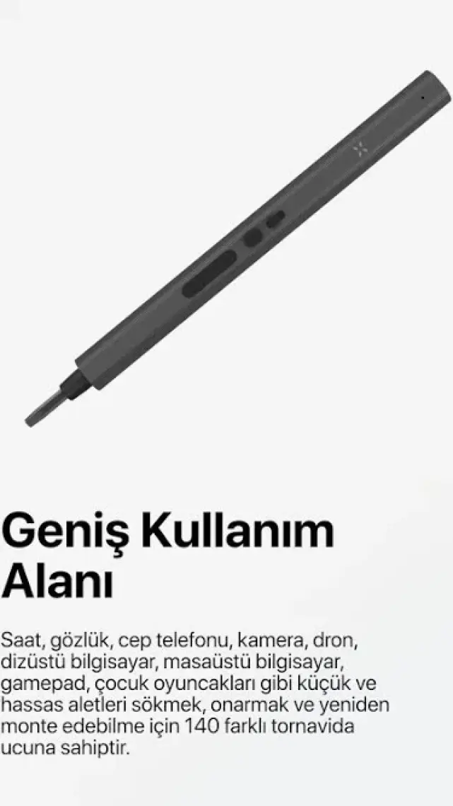 Xenon Smart Şarjlı LED Işıklı Hassas Tork Ayarlı Taşınabilir Tornavida Seti (153 Parça) X6833