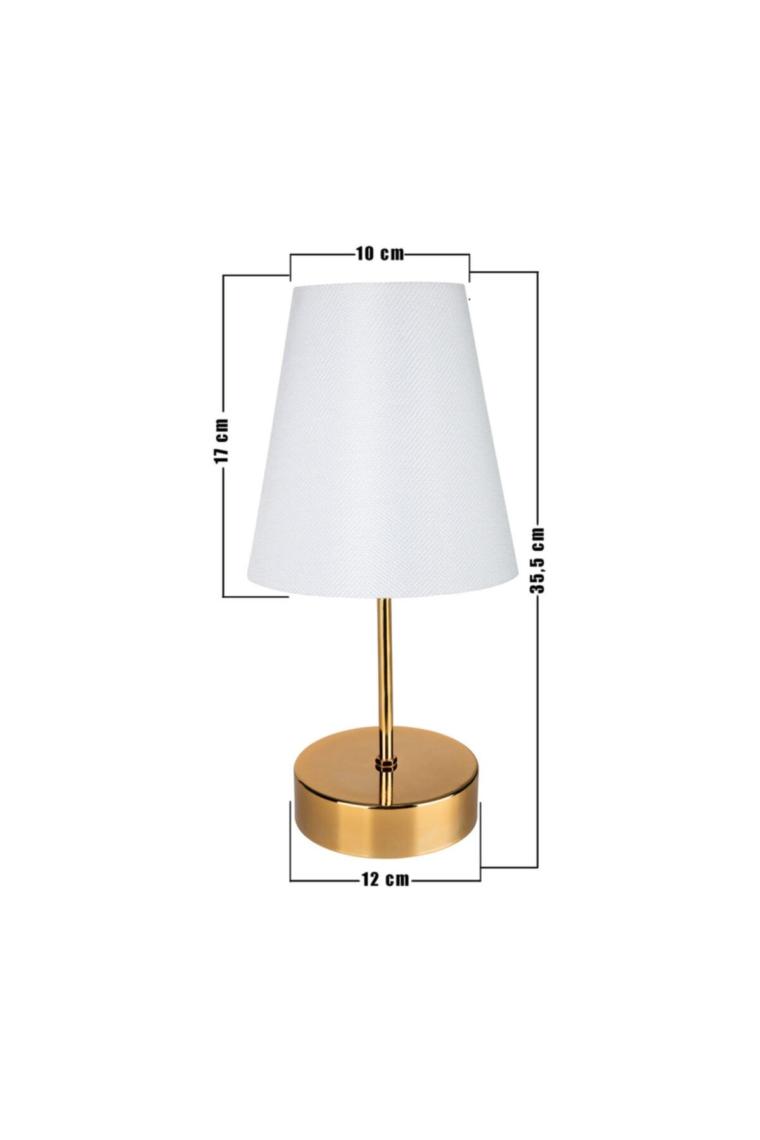 Modelight Estelya Abajur Gold Ayak / Beyaz Şapka