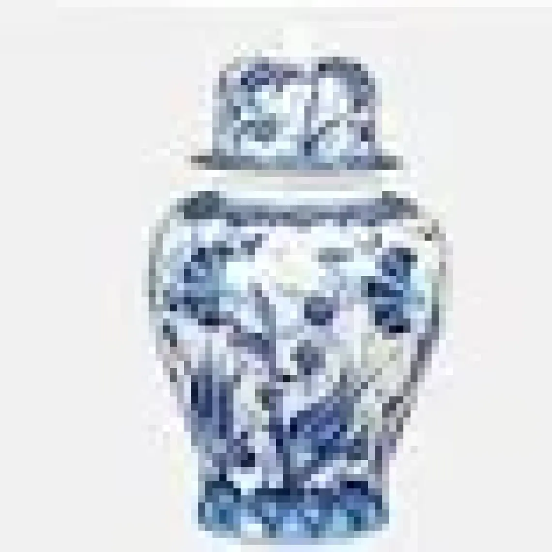 Qdec Bleu Blanc Şah Vazo Abajur Turkuaz Lale Karanfil K.beyaz