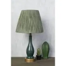 HMY Design Pimenter Ahşap Abajur Haki Yeşil