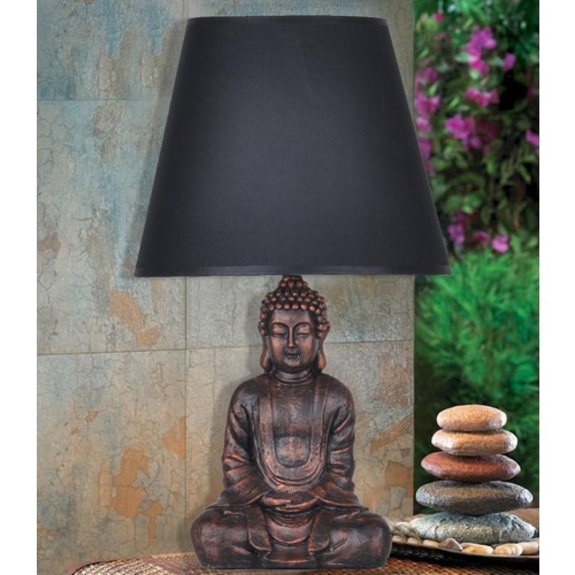 qdec Modern Dizayn Buda Abajur Gold Bej