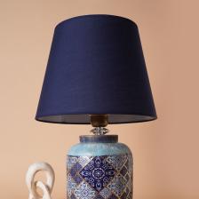 Gamme Handmade Seramik Abajur Lacivert-su Yeşili