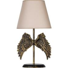 qdec Modern Dizayn Melek Abajur Gold Bej