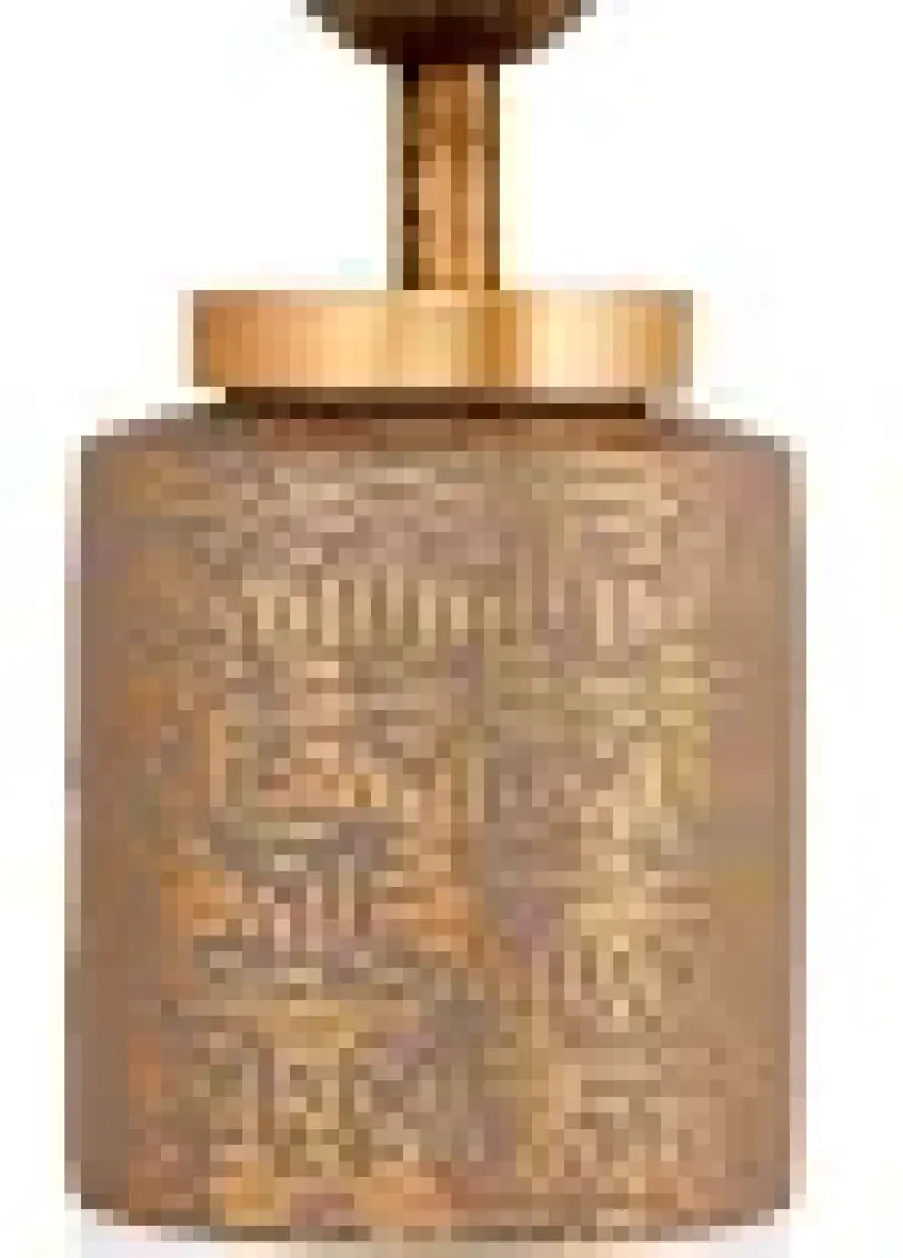 Hmydesign Grande Seramik Abajur Gri Gold