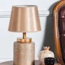 Hmydesign Grande Seramik Abajur Gri Gold