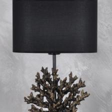 Modern Dizayn Mercan Abajur Gold Siyah