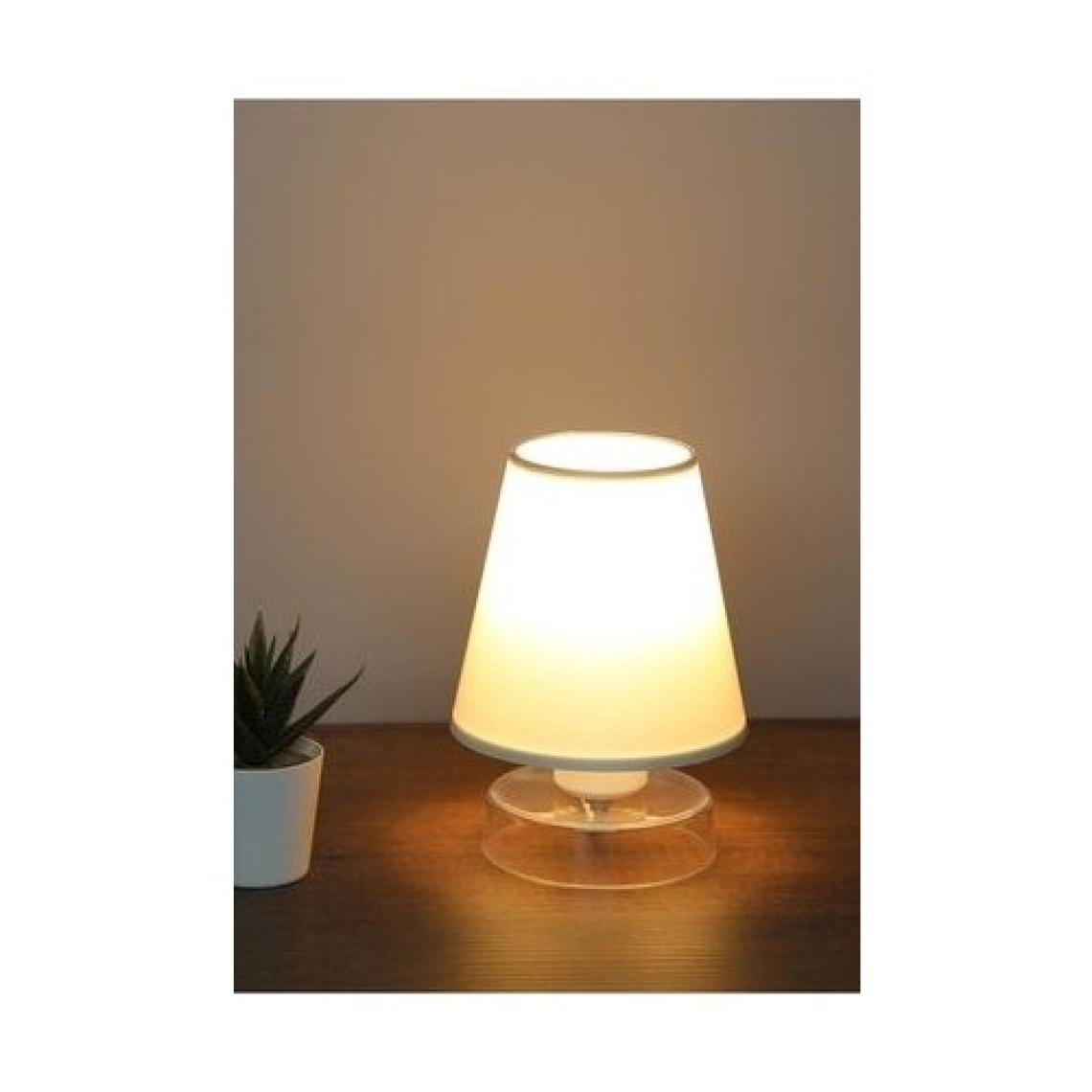 Homing Mini Konik Krem Kumaş Başlıklı Abajur AYD-3660