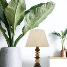 AVONNI ML-60245-1E Eskitme Kaplama Masa Lambası E27 Metal Ahşap 35cm