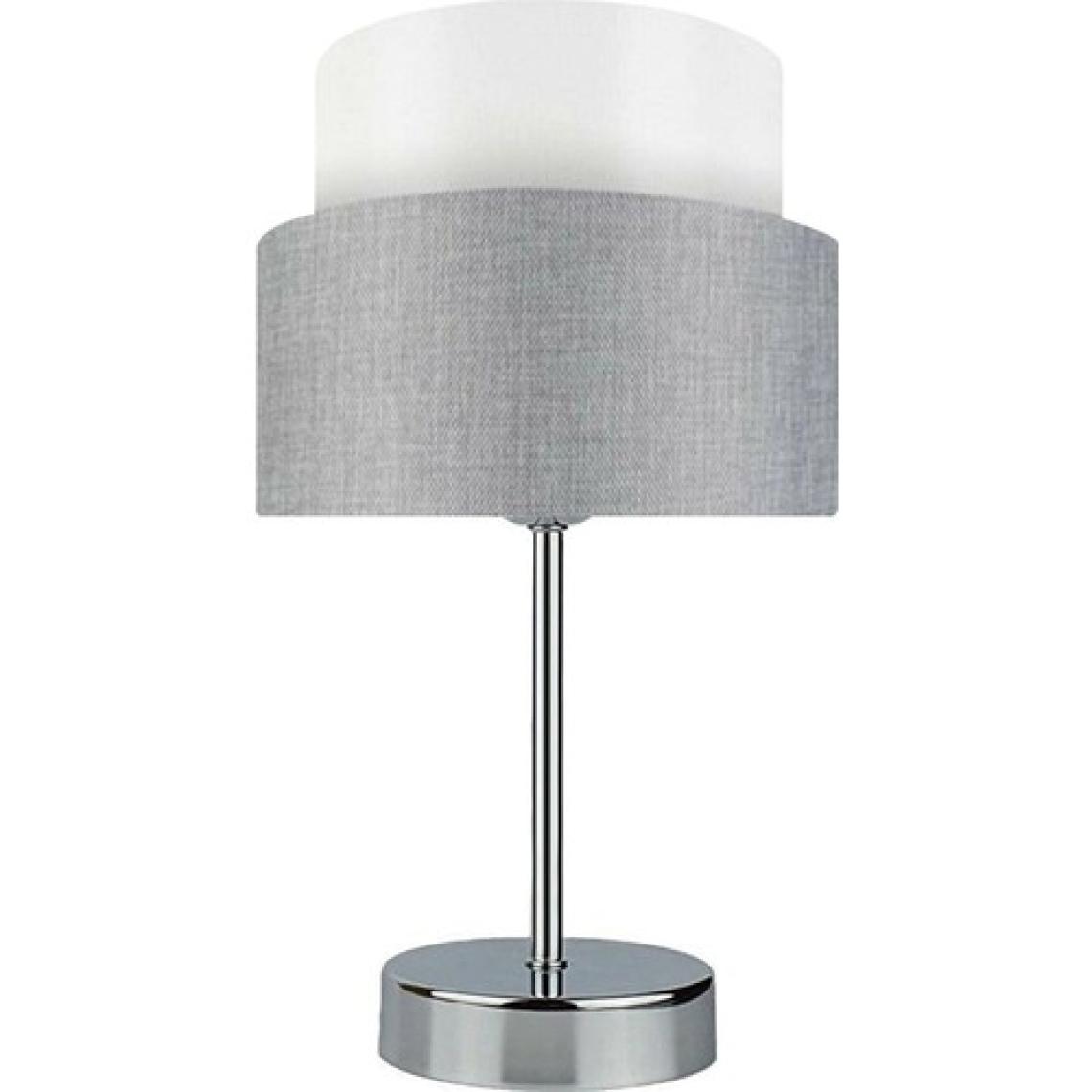 Evlight Deko Krom Metal Abajur Gri EV-227