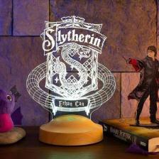 Sevgi Lambası Kişiye Özel Harry Potter Slyhterin Hogwarts Hediyesi, Slyhterin Hediyesi 3D LED Lamba