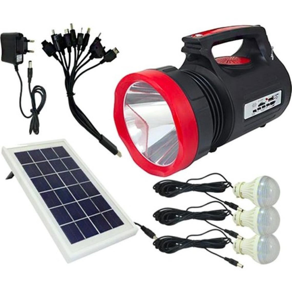 Angel Of Life Everton Rt-906 Solar Panelli 3 Ampullü Usb-Mp3-Radyo Destekli Solar Işıldak Fener