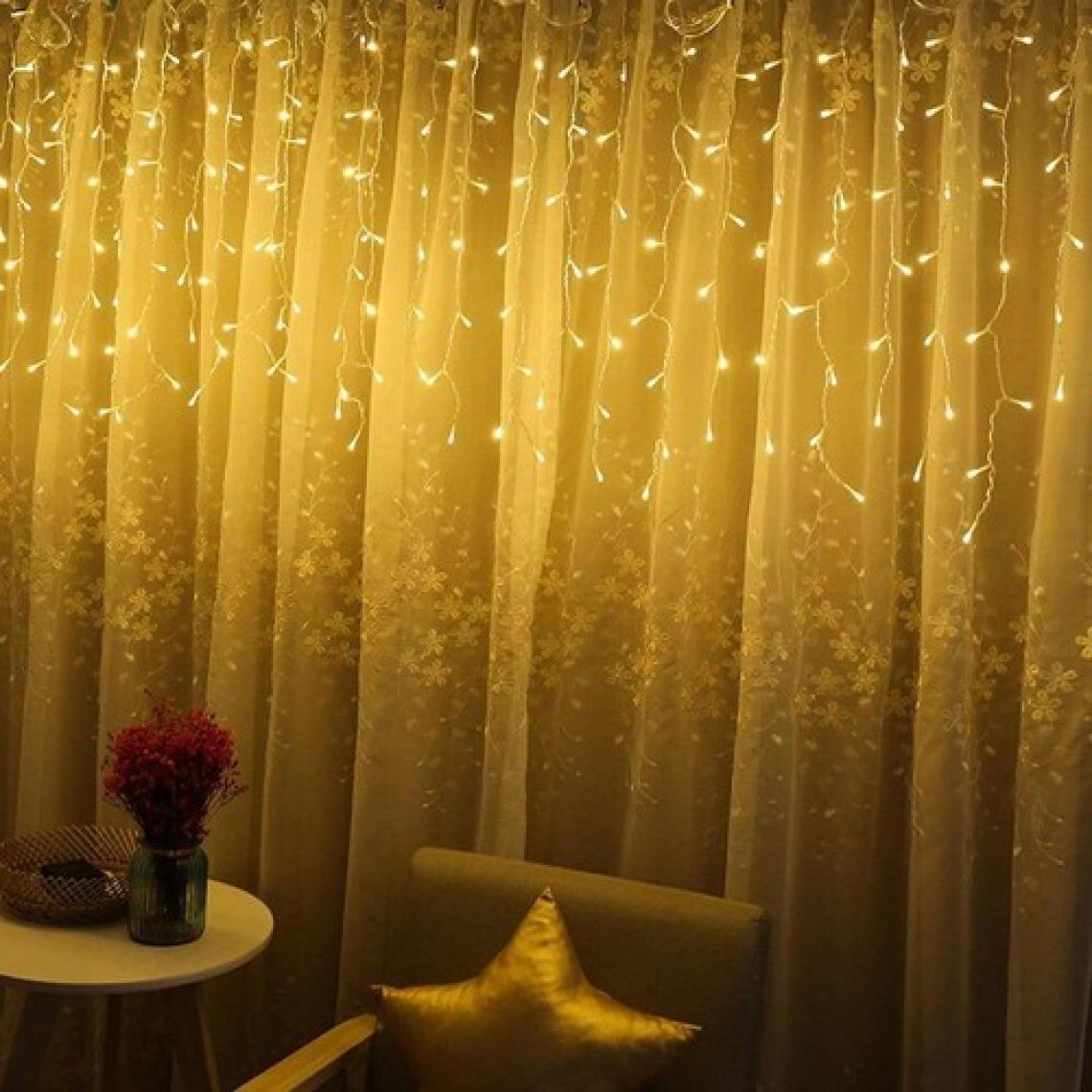 Technosmart 3x1 Metre Perde LED Animasyonlu 12 Saçaklı Kablolu Fişli Eklenebilir 8 Fonksiyonlu