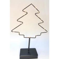 Magicledcorner Siyah Metal Çam Ağacı Ledli Dekor