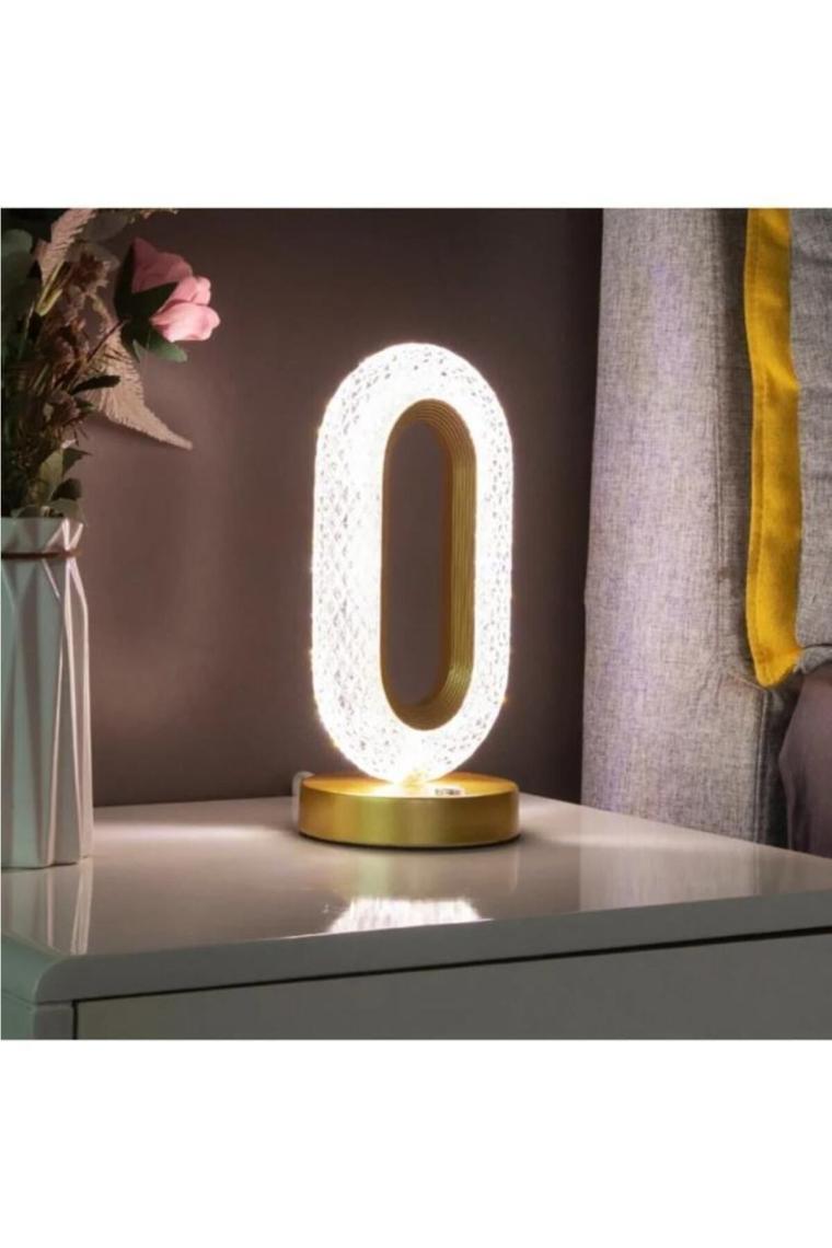 Torima Lw-20 Şarjlı Kristal Elmas Masa Lambası Dokunmatik Romantik Akrilik LED Gece Lambası