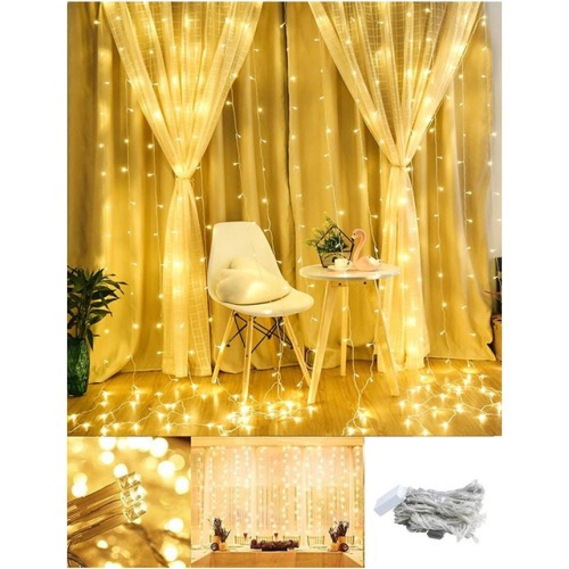 Trendpoint 3x2 Metre Perde LED Animasyonlu 12 Saçaklı 240 Ledli Fişli Eklenebilir 8 Fonksiyonlu