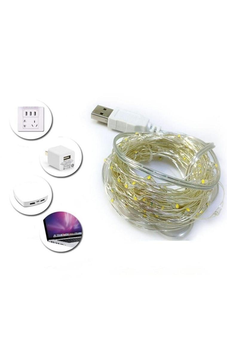 Alshop Peri Led Işık 5 Metre Usb ile Çalışan Çok Amaçlı Dekoratif Aydınlatma